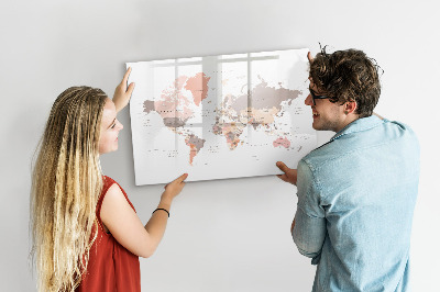 Kresliaca magnetická tabuľa Mapa spomienok s vašimi obľúbenými fotografiami