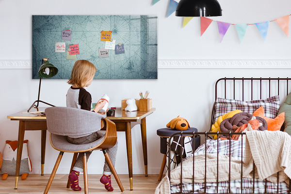 Magnetická popisovateľná tabuľa Štýlová tabuľa na poznámky a fotografie