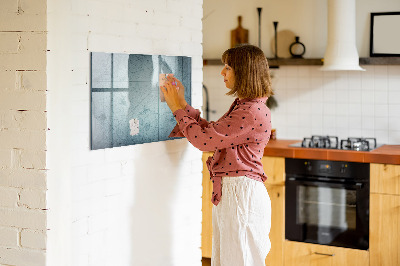 Magnetická popisovateľná tabuľa Štýlová tabuľa na poznámky a fotografie