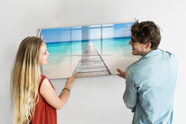 Kresliaca magnetická tabuľa Pláž so spomienkami a fotografiami
