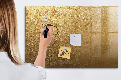 Magnetická popisovateľná tabuľa Zlatá tabuľka na poznámky a fotografie