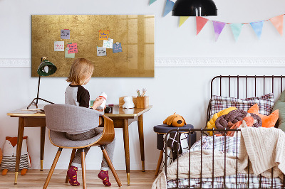 Magnetická popisovateľná tabuľa Zlatá tabuľka na poznámky a fotografie