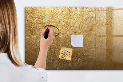 Magnetická popisovateľná tabuľa Zlatá tabuľka na poznámky a fotografie