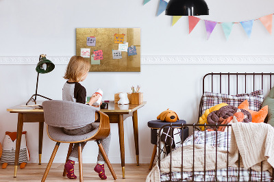 Magnetická popisovateľná tabuľa Zlatá tabuľka na poznámky a fotografie