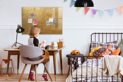 Magnetická popisovateľná tabuľa Zlatá tabuľka na poznámky a fotografie