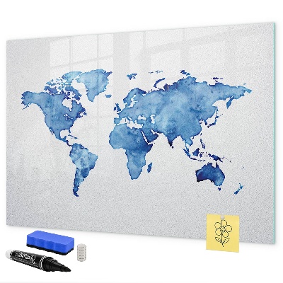 Kresliaca magnetická tabuľa Mapa sveta s osobnými spomienkami