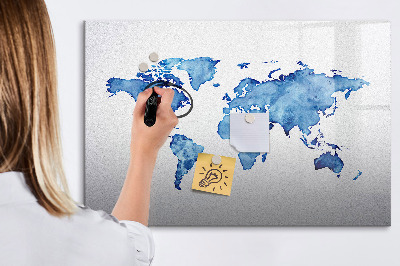 Kresliaca magnetická tabuľa Mapa sveta s osobnými spomienkami