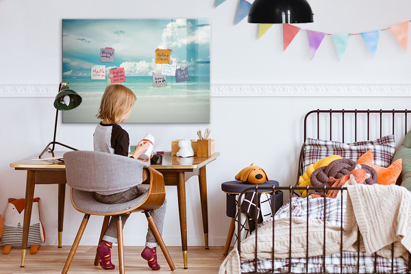 Magnetická popisovateľná tabuľa Magnetická tabuľa s fotografiami prímorskej krajiny