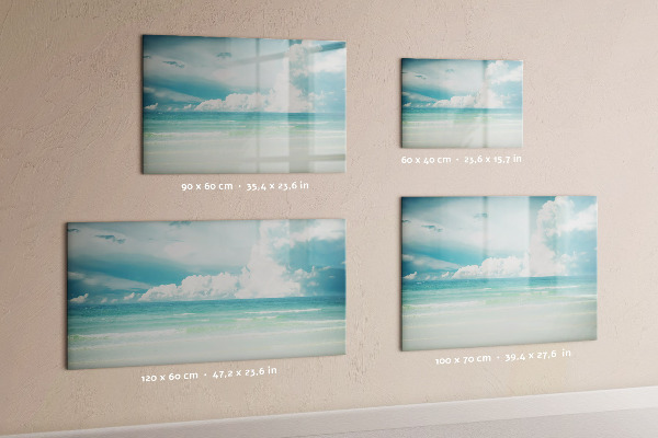 Magnetická popisovateľná tabuľa Magnetická tabuľa s fotografiami prímorskej krajiny