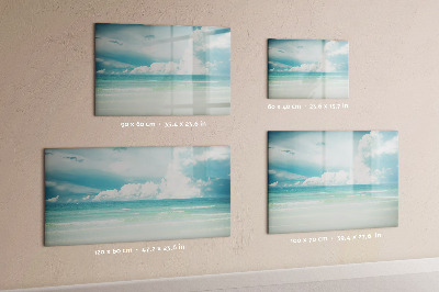 Magnetická popisovateľná tabuľa Magnetická tabuľa s fotografiami prímorskej krajiny