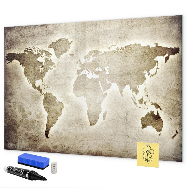 Kresliaca magnetická tabuľa Mapa spomienok s osobnými fotografiami