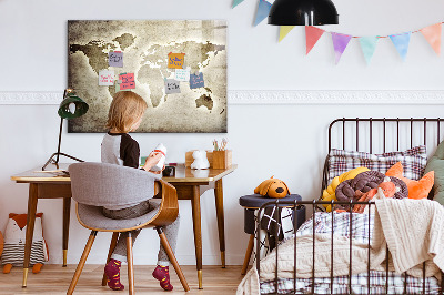 Kresliaca magnetická tabuľa Mapa spomienok s osobnými fotografiami