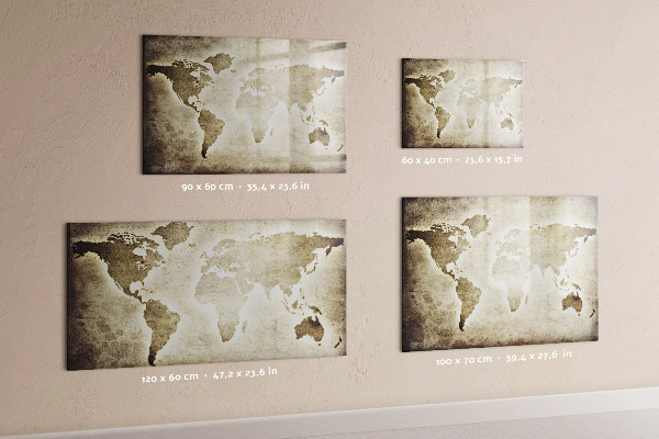 Kresliaca magnetická tabuľa Mapa spomienok s osobnými fotografiami