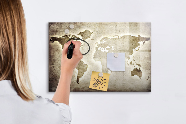 Kresliaca magnetická tabuľa Mapa spomienok s osobnými fotografiami
