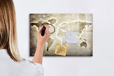 Kresliaca magnetická tabuľa Mapa spomienok s osobnými fotografiami