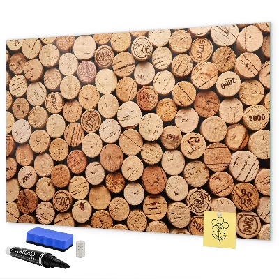 Magnetická popisovateľná tabuľa Fototapeta s vínnym korkom