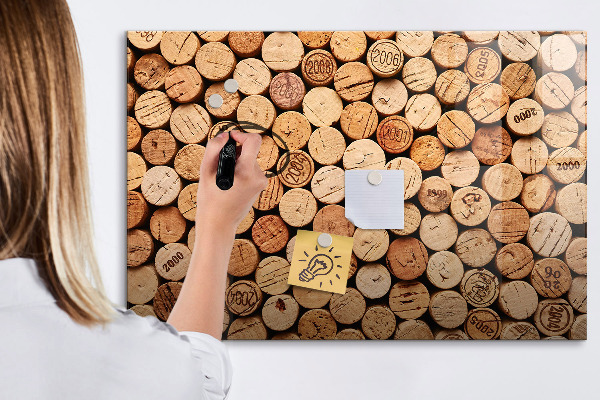 Magnetická popisovateľná tabuľa Fototapeta s vínnym korkom