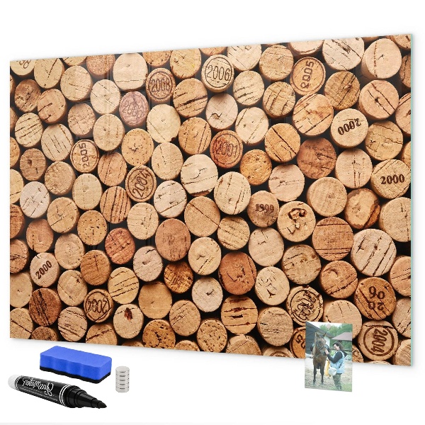Magnetická popisovateľná tabuľa Fototapeta s vínnym korkom