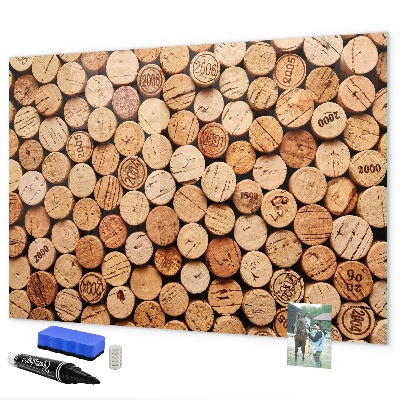 Magnetická popisovateľná tabuľa Fototapeta s vínnym korkom
