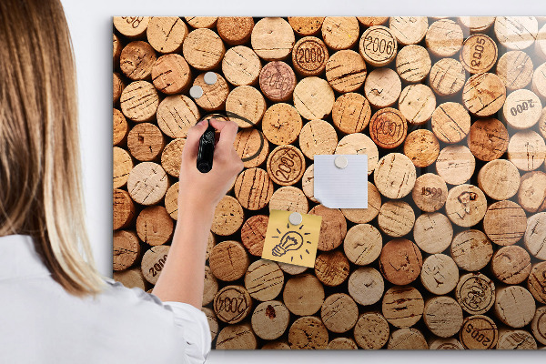 Magnetická popisovateľná tabuľa Fototapeta s vínnym korkom