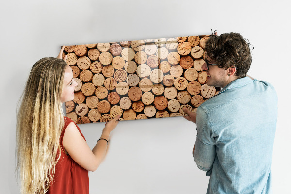 Magnetická popisovateľná tabuľa Fototapeta s vínnym korkom