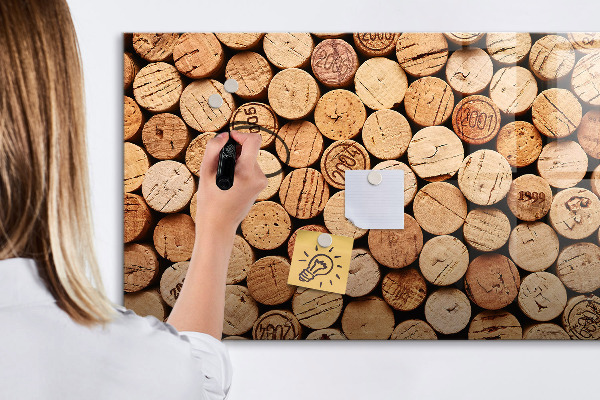 Magnetická popisovateľná tabuľa Fototapeta s vínnym korkom