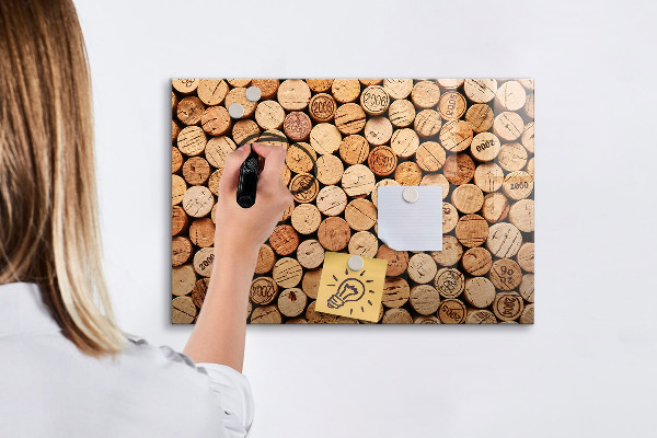 Magnetická popisovateľná tabuľa Fototapeta s vínnym korkom