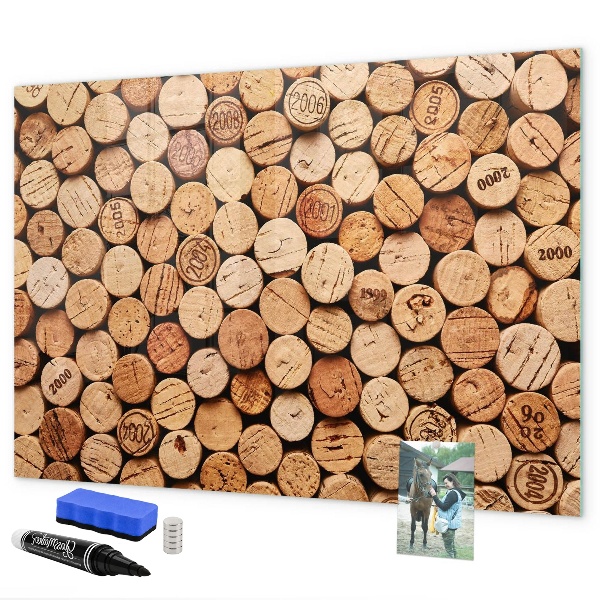 Magnetická popisovateľná tabuľa Fototapeta s vínnym korkom