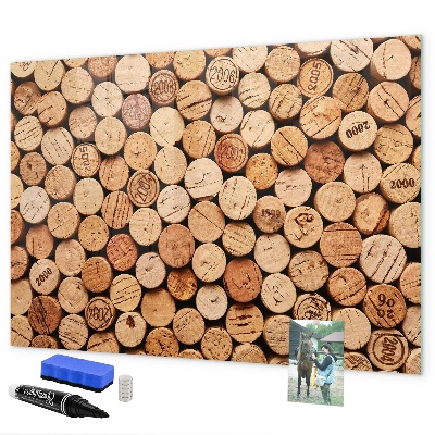 Magnetická popisovateľná tabuľa Fototapeta s vínnym korkom