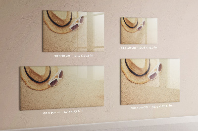 Magnetická popisovateľná tabuľa Letné spomienky na korkovej tabuli