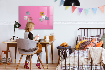 Magnetická popisovateľná tabuľa Ružová tabuľa na poznámky a fotografie