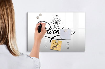 Kresliaca magnetická tabuľa Moderná tabuľa na fotografie a poznámky