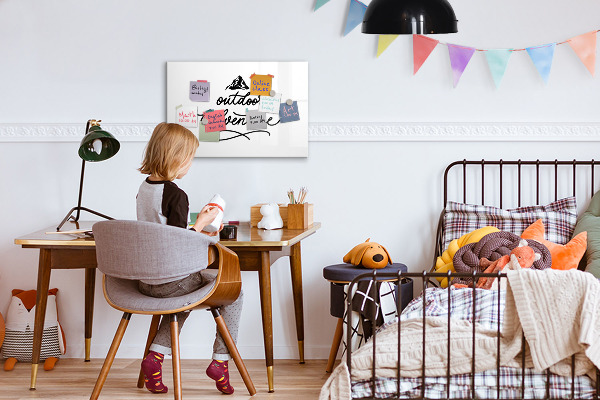 Magnetická popisovateľná tabuľa Tabuľa na kreatívne poznámky a fotografie