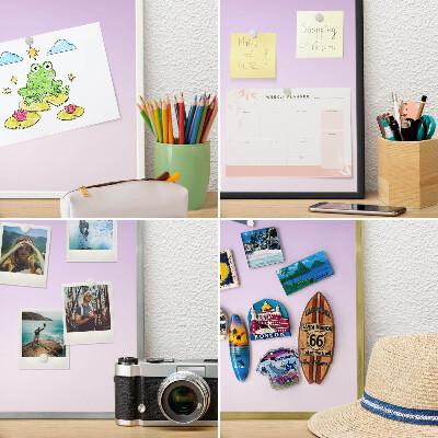 Magnetická dekoračná tabuľa na stenu v čiernej rame Jemný prechod