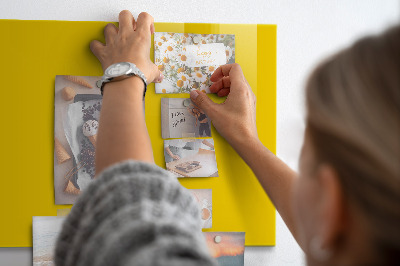 Magnetická tabuľa Svetložltá farba