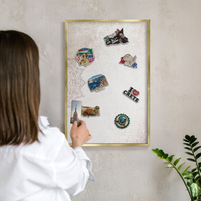 Magneticka tabula na stenu zlatá rama Etnické vzory