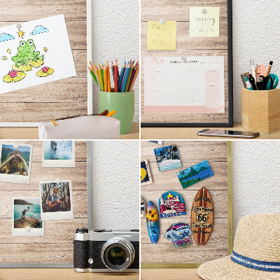 Magneticka tabula na stenu zlatá rama Drevené dosky