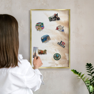 Magneticka tabula na stenu zlatá rama Základné trávy