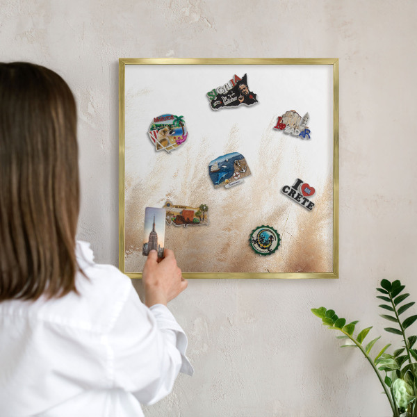 Magneticka tabula na stenu zlatá rama Základné trávy