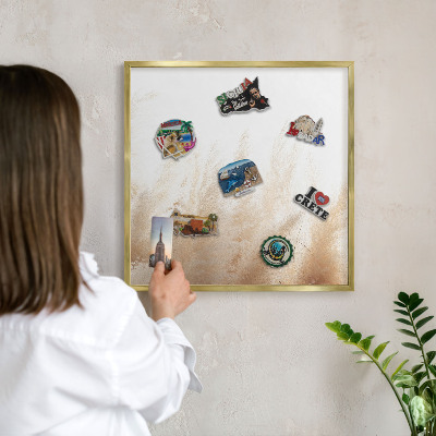 Magneticka tabula na stenu zlatá rama Základné trávy