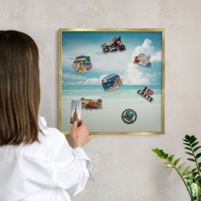 Magneticka tabula na stenu zlatá rama Námorná harmónia