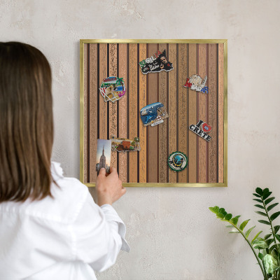 Magneticka tabula na stenu zlatá rama Teplé pásy