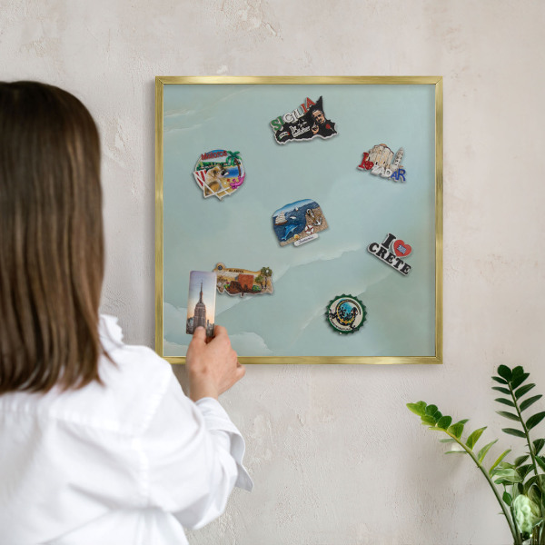 Magneticka tabula na stenu zlatá rama Pokojná harmónia