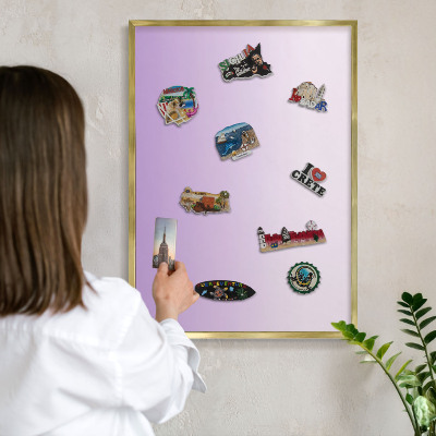 Magneticka tabula na stenu zlatá rama Jemný prechod