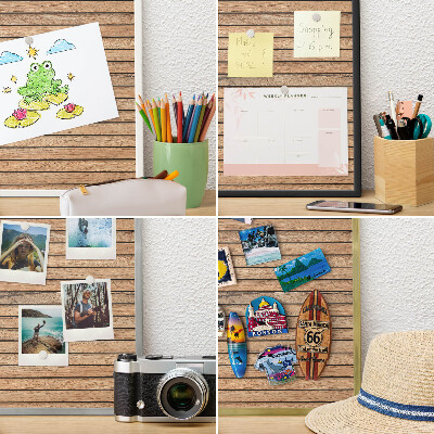 Magneticka tabula na stenu zlatá rama Drevené dosky