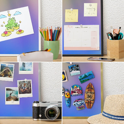 Magneticka tabula na stenu zlatá rama Jemný prechod