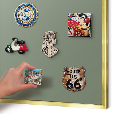 Magneticka tabula na stenu zlatá rama Tmavá šalvia