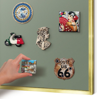 Magneticka tabula na stenu zlatá rama Tmavá šalvia