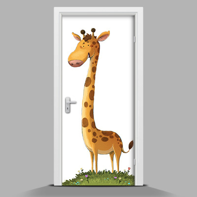 Nálepka na dvere Žirafa