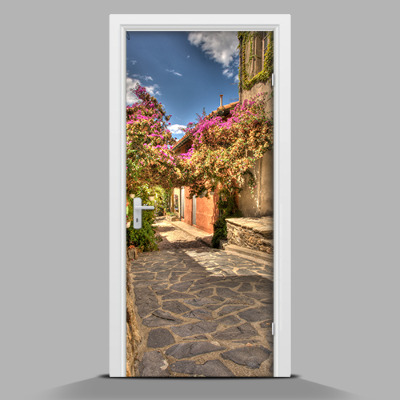 Nálepka na dvere Grécke mestečko